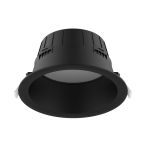 Noxion Downlight LED Hera Profond Encastré Noir 21W 2400lm - 827-840 CCT | 226mm - Diamètre 200mm
