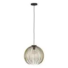 Eglo Pendelarmatuur Venezuela Zwart, Goud | Geschikt voor E27